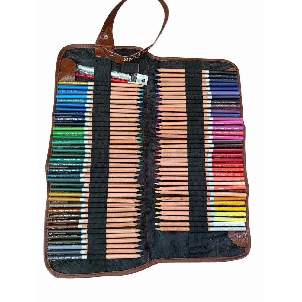 JNW Direct Set of Watercolor Pencils 72 Pack Vibrant & Smooth Accessories Case